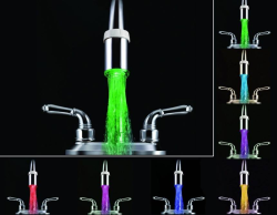 Adaptador para llaves de baño con luces LED