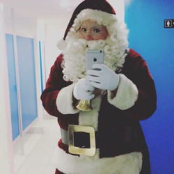 Santa Claus para entrega de regalo
