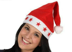 Gorro de Navidad con Luz Led