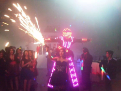 Show de Robot con Luces LED